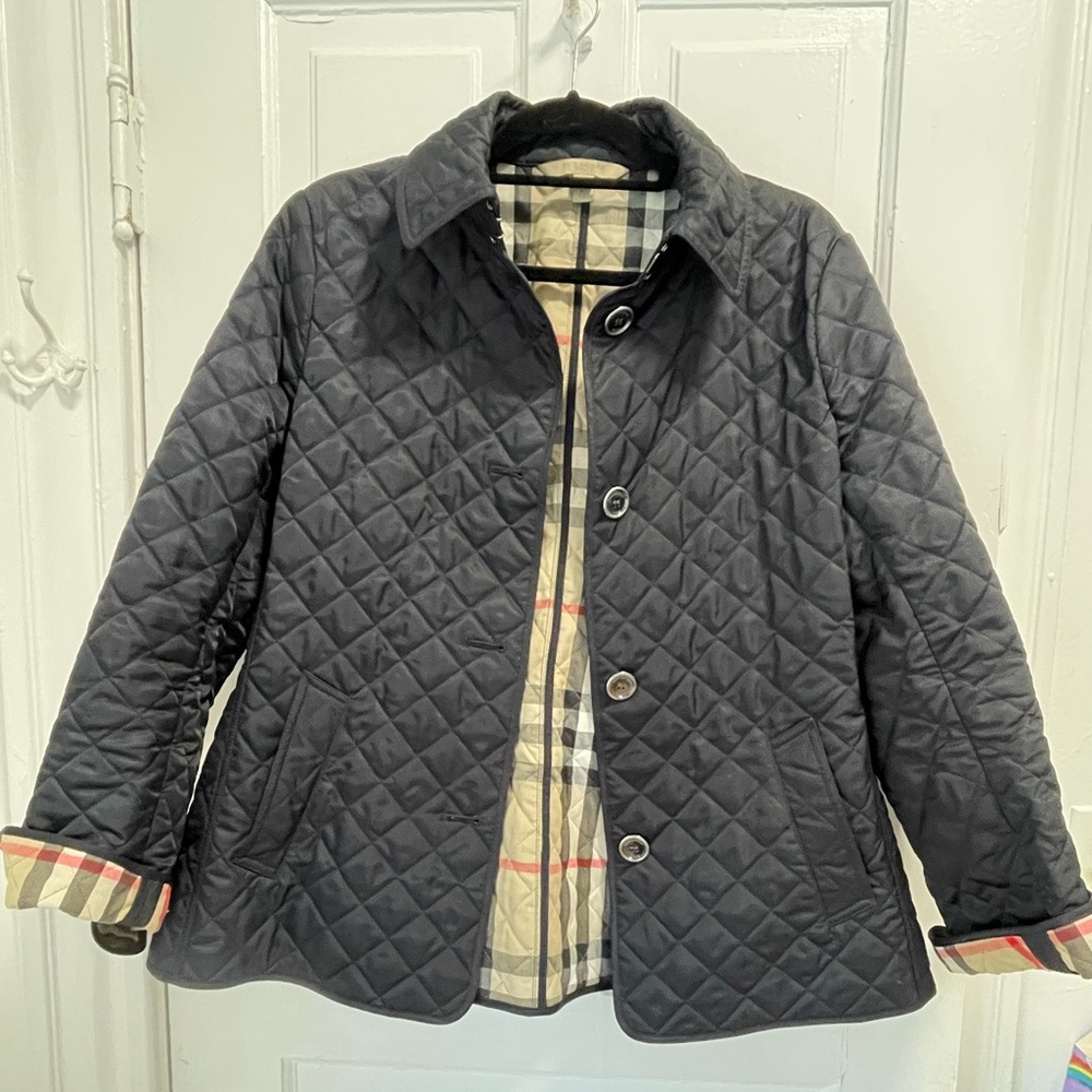 Authentic Burberry Brit Quilted Jacket - nearly new condition!